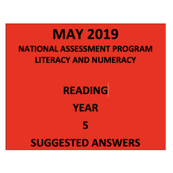 2019 ACARA NAPLAN Reading Answers Year 5